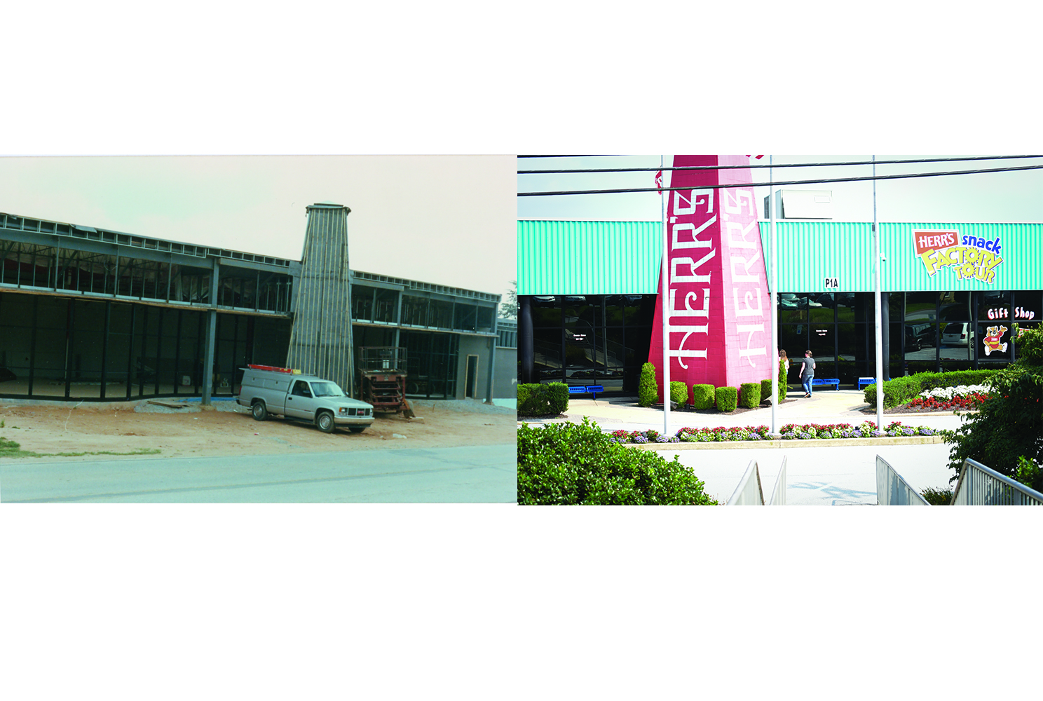 Construction of the Herr's Snack Factory in 1989